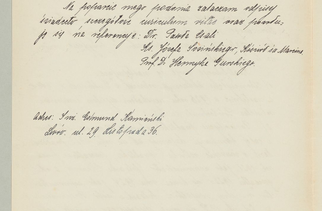 Zdjęcie nr 1397 dla obiektu archiwalnego: Korespondencja do Głównego Zarządu Dóbr Arcybiskupich za lata 1921-1938