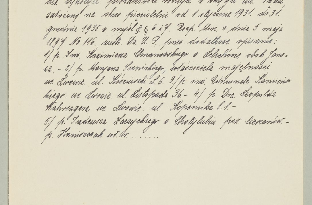 Zdjęcie nr 1388 dla obiektu archiwalnego: Korespondencja do Głównego Zarządu Dóbr Arcybiskupich za lata 1921-1938