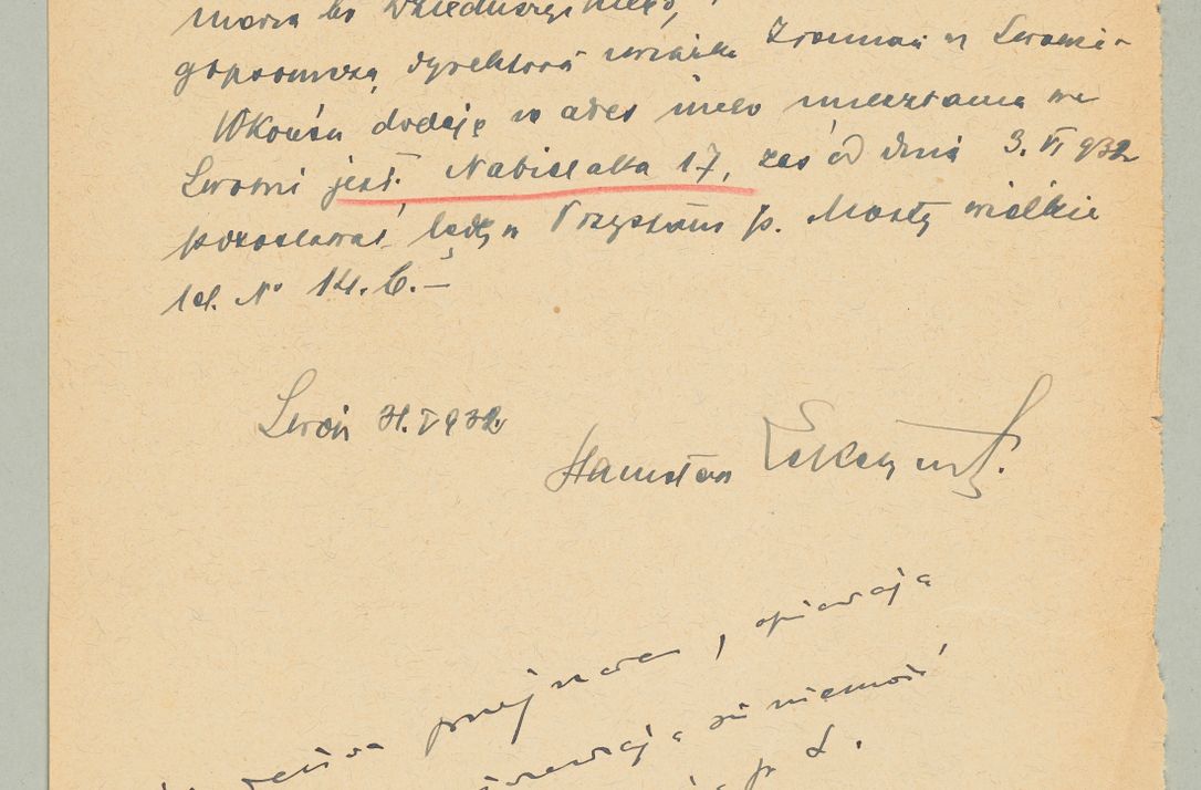 Zdjęcie nr 1383 dla obiektu archiwalnego: Korespondencja do Głównego Zarządu Dóbr Arcybiskupich za lata 1921-1938