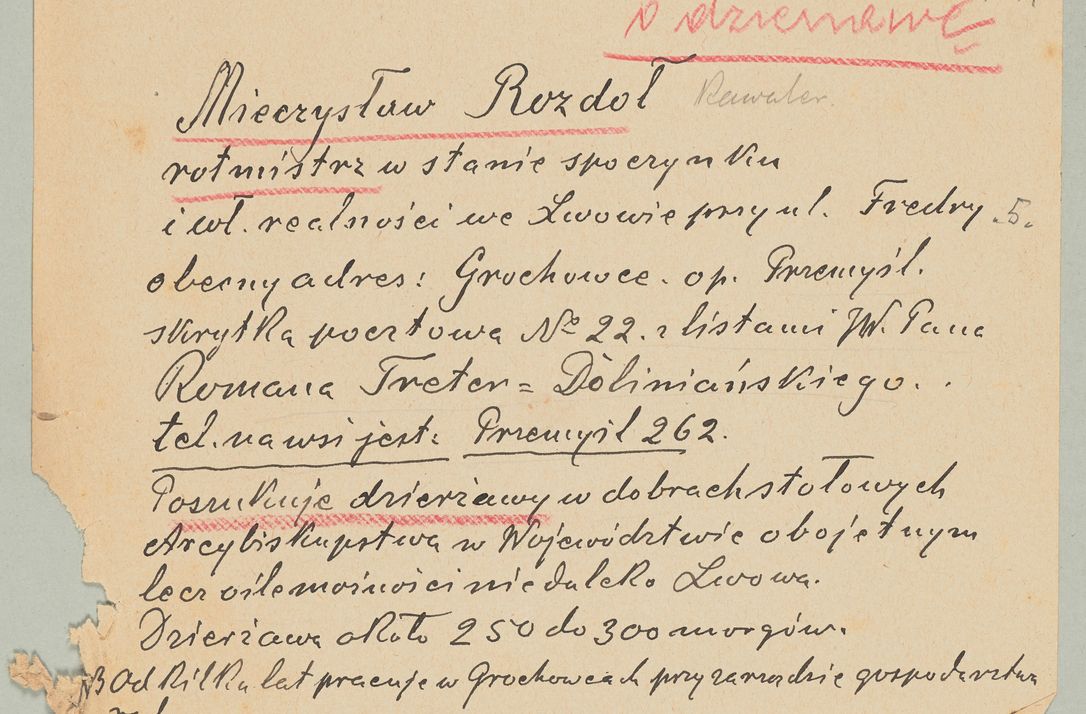 Zdjęcie nr 1374 dla obiektu archiwalnego: Korespondencja do Głównego Zarządu Dóbr Arcybiskupich za lata 1921-1938