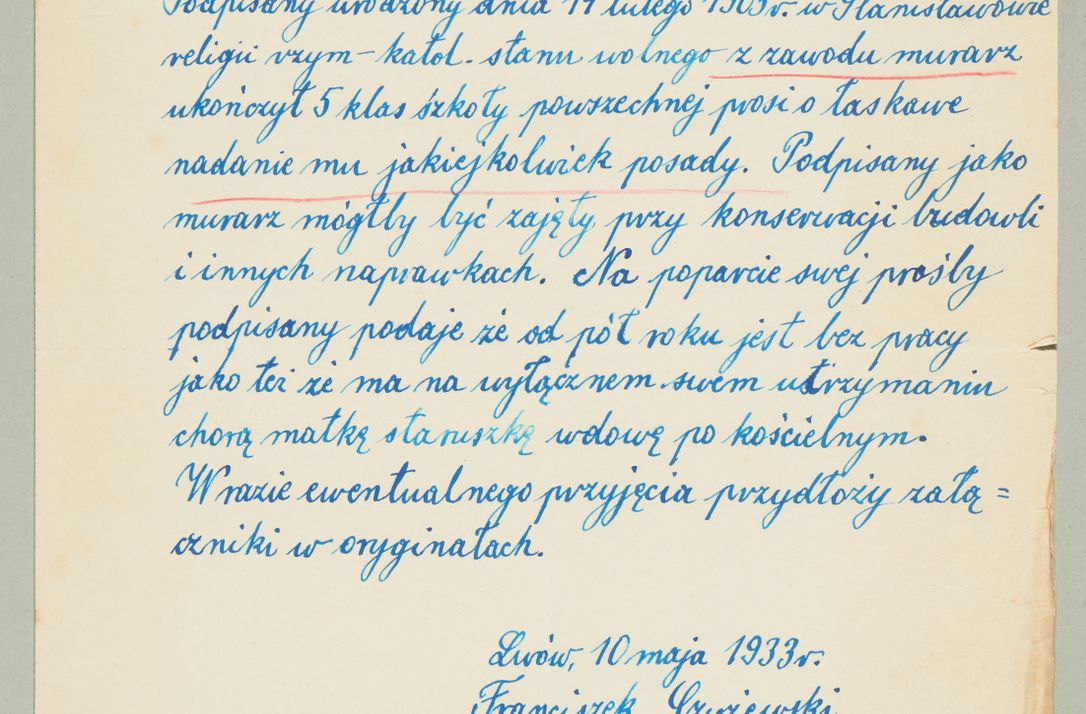 Zdjęcie nr 1290 dla obiektu archiwalnego: Korespondencja do Głównego Zarządu Dóbr Arcybiskupich za lata 1921-1938