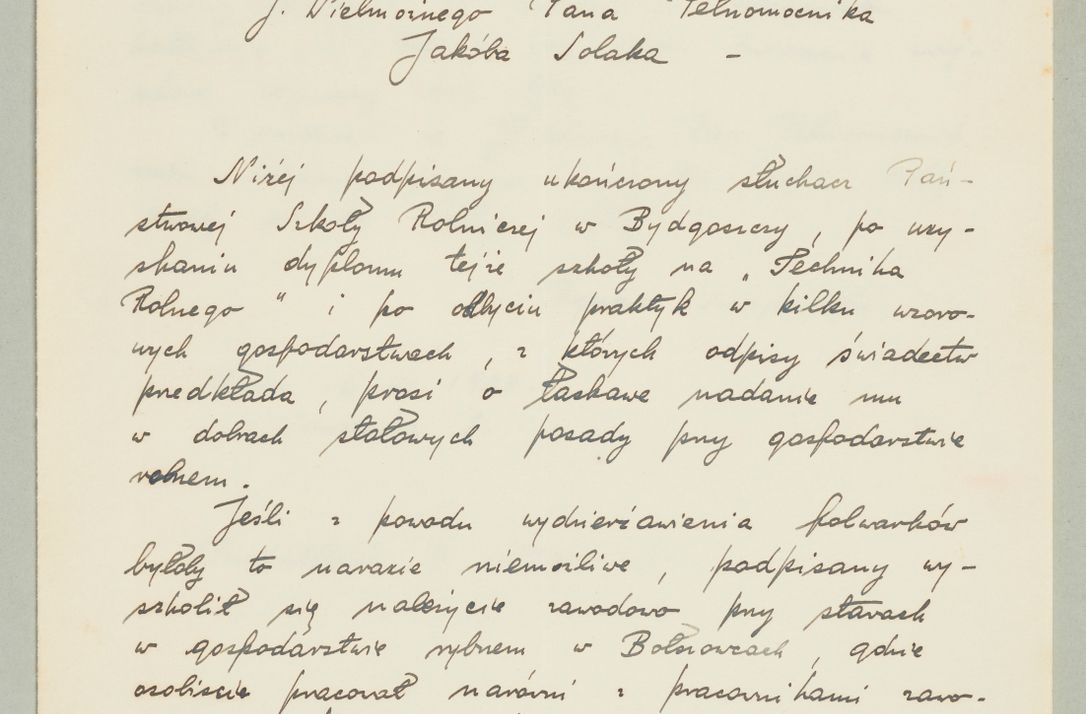 Zdjęcie nr 1270 dla obiektu archiwalnego: Korespondencja do Głównego Zarządu Dóbr Arcybiskupich za lata 1921-1938