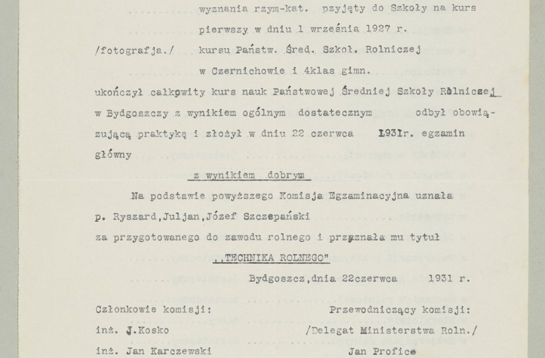 Zdjęcie nr 1260 dla obiektu archiwalnego: Korespondencja do Głównego Zarządu Dóbr Arcybiskupich za lata 1921-1938