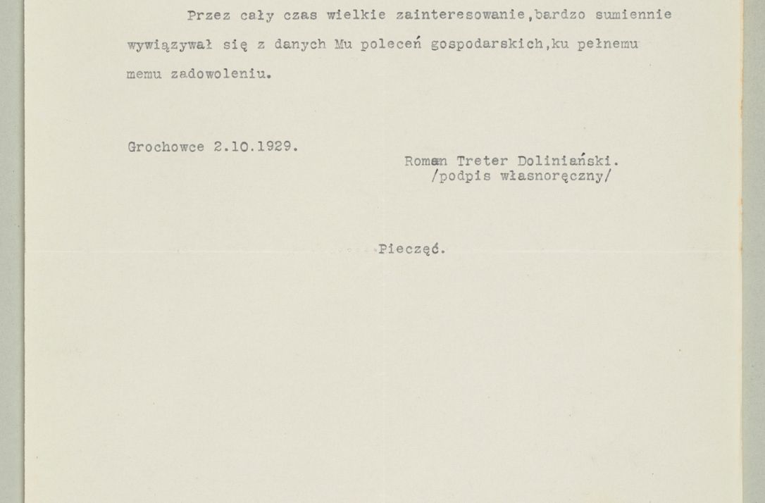 Zdjęcie nr 1256 dla obiektu archiwalnego: Korespondencja do Głównego Zarządu Dóbr Arcybiskupich za lata 1921-1938