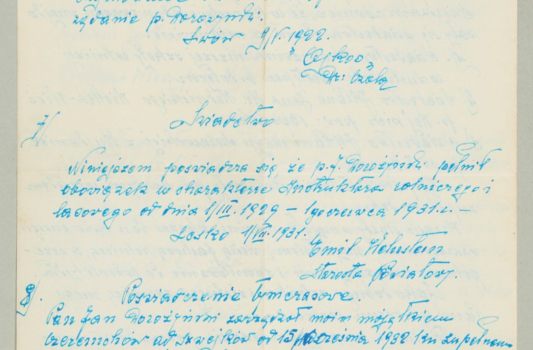 Zdjęcie nr 1245 dla obiektu archiwalnego: Korespondencja do Głównego Zarządu Dóbr Arcybiskupich za lata 1921-1938