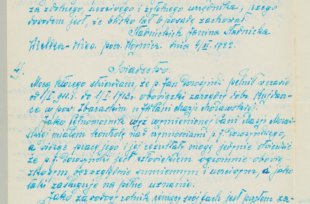 Zdjęcie nr 1243 dla obiektu archiwalnego: Korespondencja do Głównego Zarządu Dóbr Arcybiskupich za lata 1921-1938