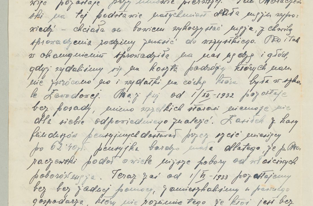 Zdjęcie nr 1220 dla obiektu archiwalnego: Korespondencja do Głównego Zarządu Dóbr Arcybiskupich za lata 1921-1938