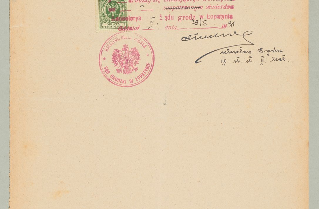 Zdjęcie nr 1217 dla obiektu archiwalnego: Korespondencja do Głównego Zarządu Dóbr Arcybiskupich za lata 1921-1938