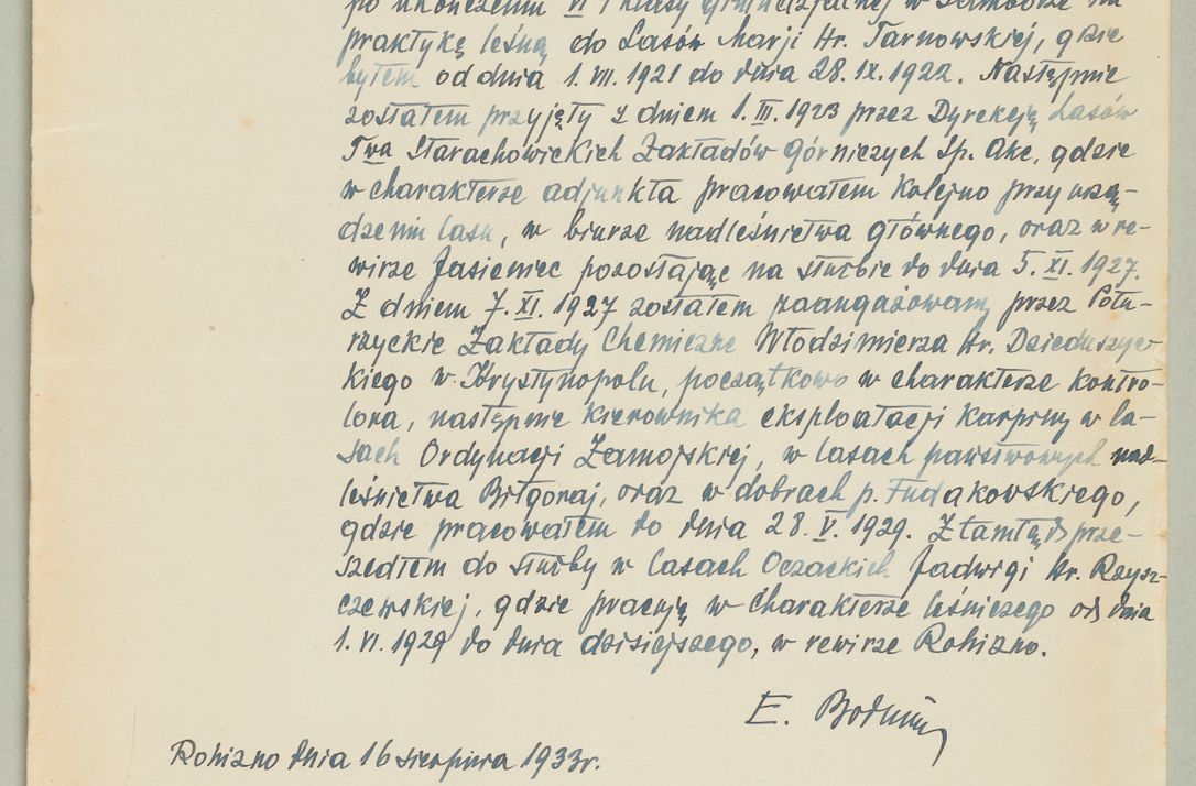 Zdjęcie nr 1207 dla obiektu archiwalnego: Korespondencja do Głównego Zarządu Dóbr Arcybiskupich za lata 1921-1938