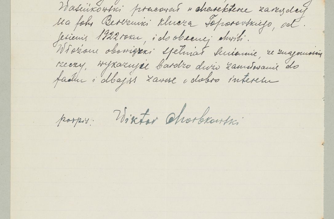 Zdjęcie nr 1195 dla obiektu archiwalnego: Korespondencja do Głównego Zarządu Dóbr Arcybiskupich za lata 1921-1938