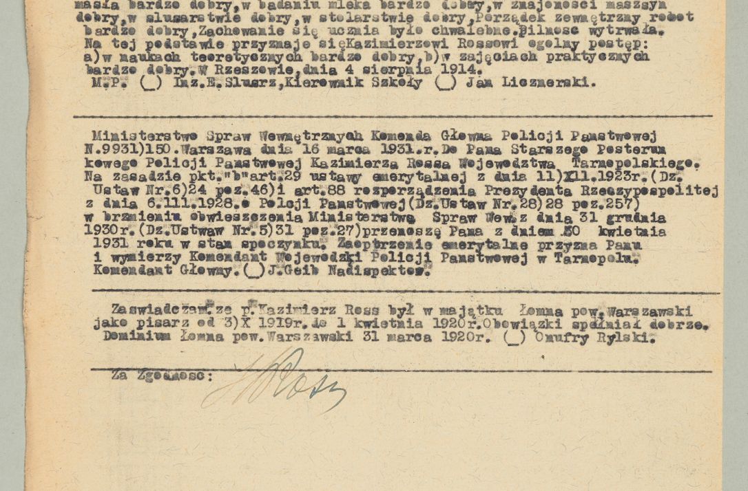 Zdjęcie nr 1163 dla obiektu archiwalnego: Korespondencja do Głównego Zarządu Dóbr Arcybiskupich za lata 1921-1938