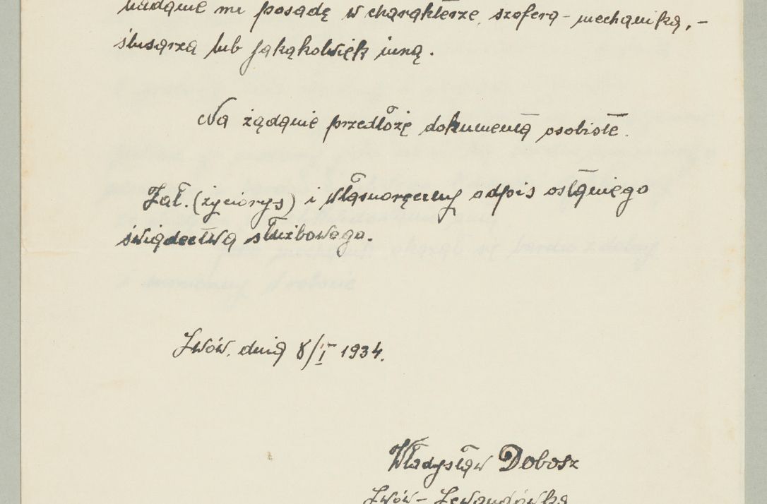 Zdjęcie nr 1148 dla obiektu archiwalnego: Korespondencja do Głównego Zarządu Dóbr Arcybiskupich za lata 1921-1938