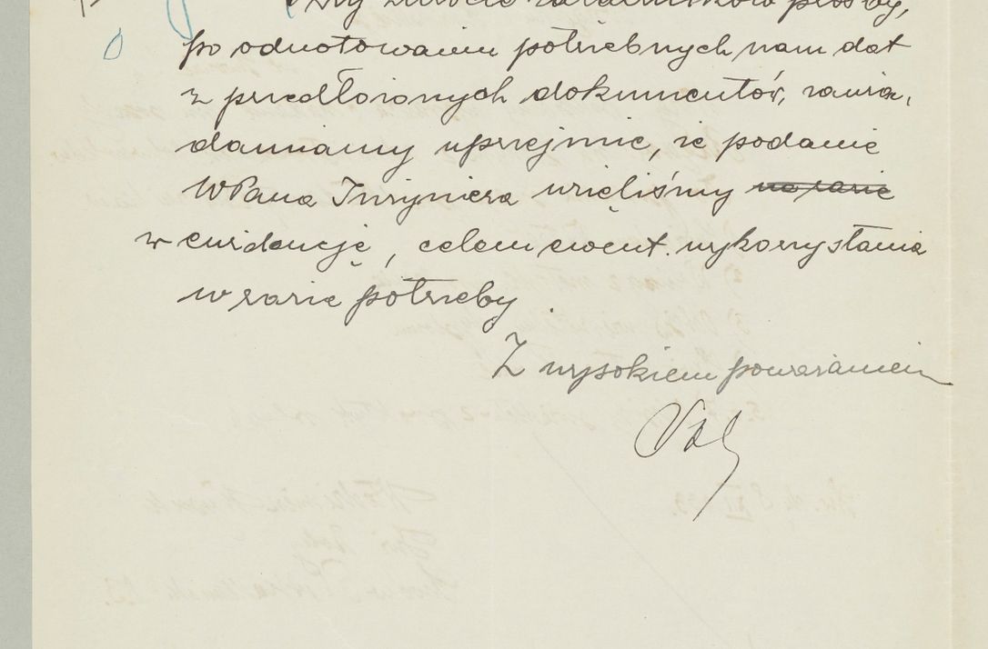 Zdjęcie nr 1139 dla obiektu archiwalnego: Korespondencja do Głównego Zarządu Dóbr Arcybiskupich za lata 1921-1938