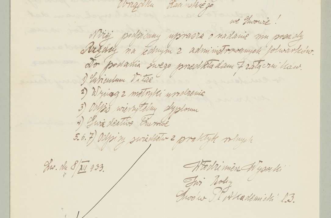 Zdjęcie nr 1138 dla obiektu archiwalnego: Korespondencja do Głównego Zarządu Dóbr Arcybiskupich za lata 1921-1938