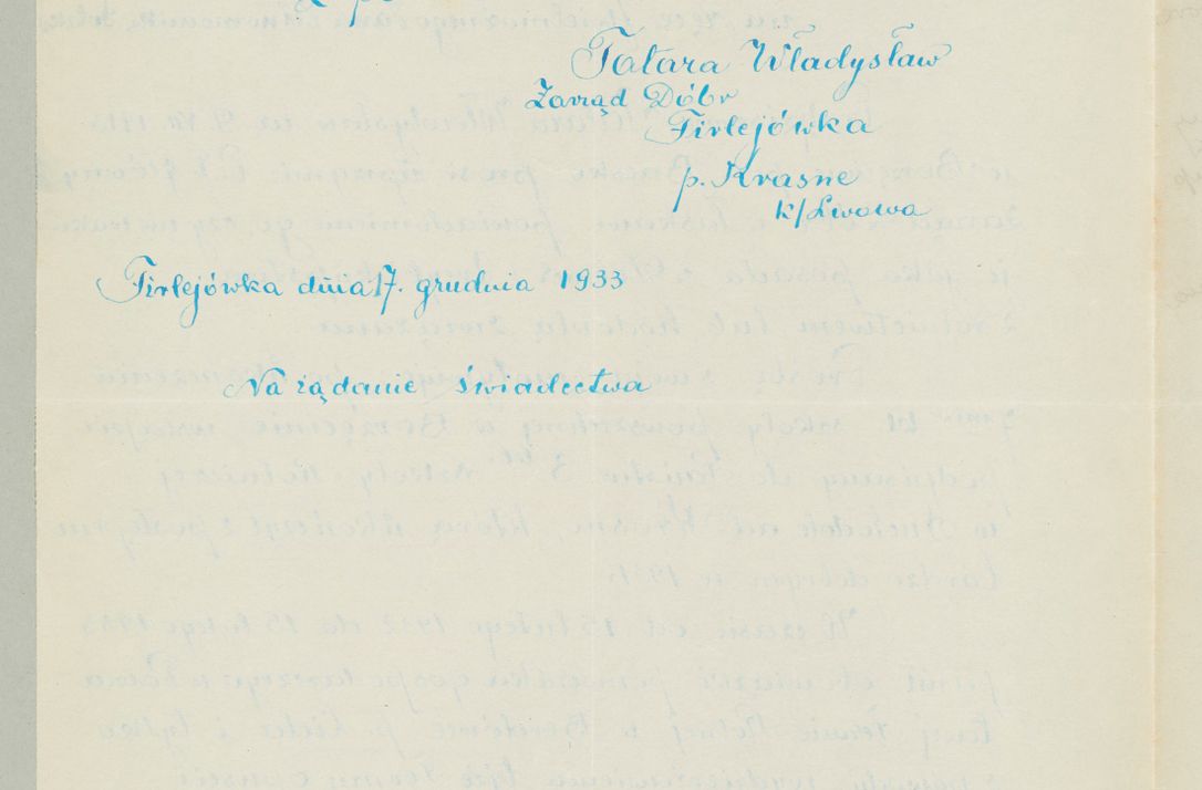 Zdjęcie nr 1135 dla obiektu archiwalnego: Korespondencja do Głównego Zarządu Dóbr Arcybiskupich za lata 1921-1938