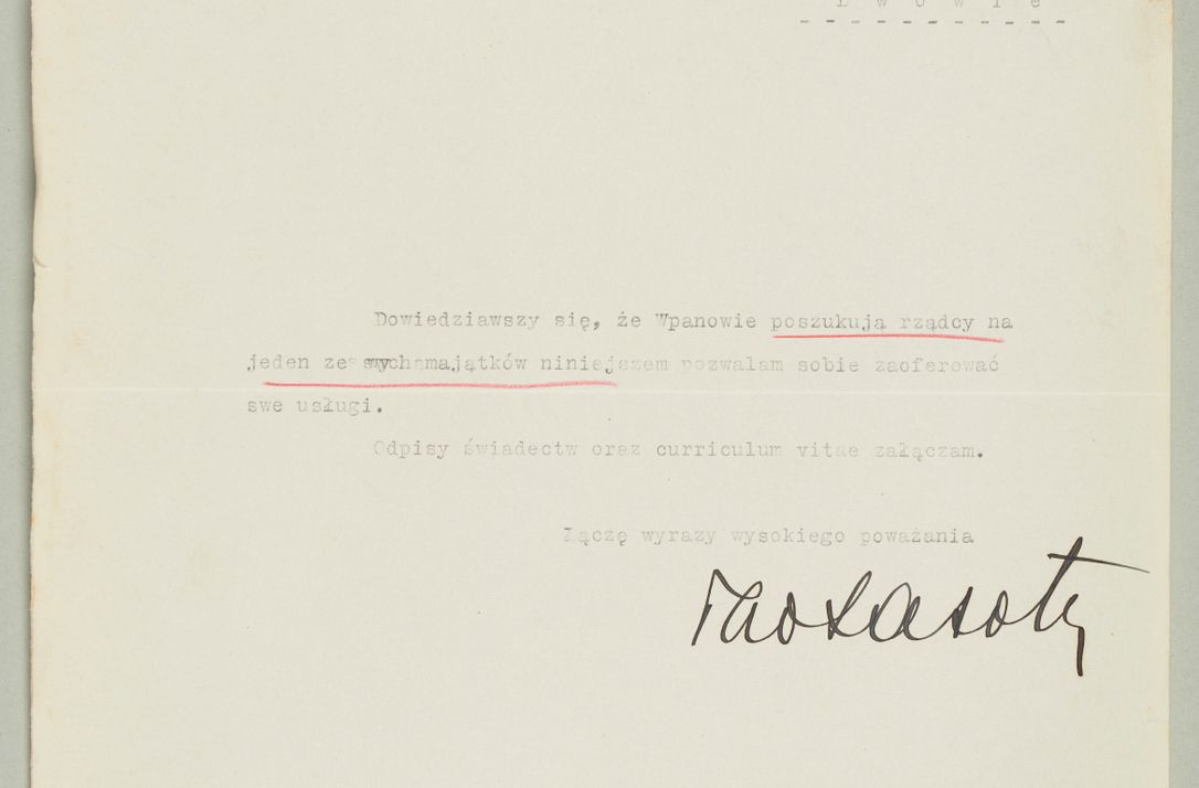 Zdjęcie nr 1120 dla obiektu archiwalnego: Korespondencja do Głównego Zarządu Dóbr Arcybiskupich za lata 1921-1938