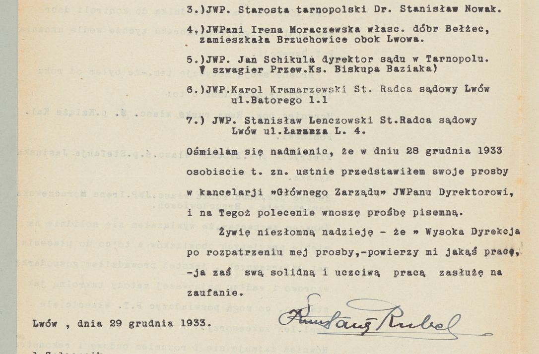 Zdjęcie nr 1117 dla obiektu archiwalnego: Korespondencja do Głównego Zarządu Dóbr Arcybiskupich za lata 1921-1938
