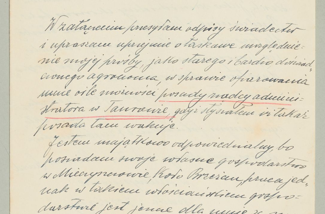 Zdjęcie nr 1105 dla obiektu archiwalnego: Korespondencja do Głównego Zarządu Dóbr Arcybiskupich za lata 1921-1938