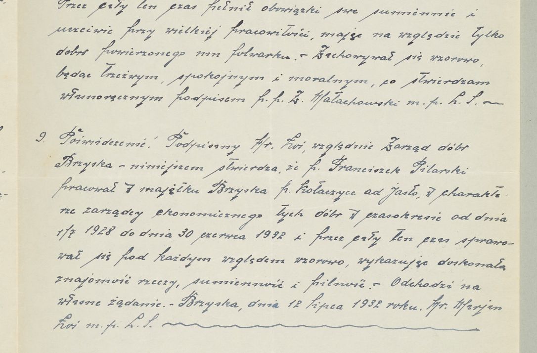 Zdjęcie nr 1089 dla obiektu archiwalnego: Korespondencja do Głównego Zarządu Dóbr Arcybiskupich za lata 1921-1938