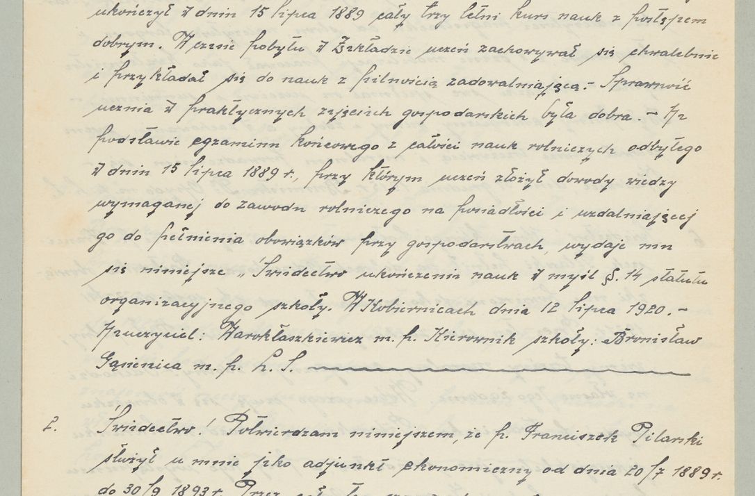 Zdjęcie nr 1087 dla obiektu archiwalnego: Korespondencja do Głównego Zarządu Dóbr Arcybiskupich za lata 1921-1938