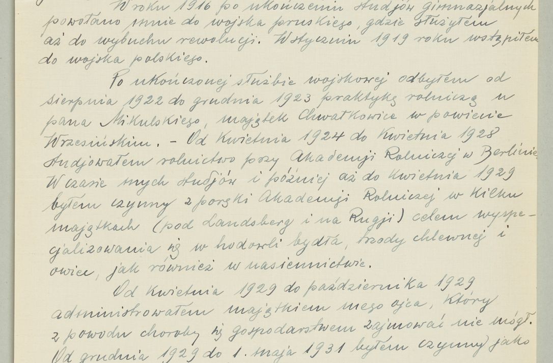 Zdjęcie nr 1077 dla obiektu archiwalnego: Korespondencja do Głównego Zarządu Dóbr Arcybiskupich za lata 1921-1938