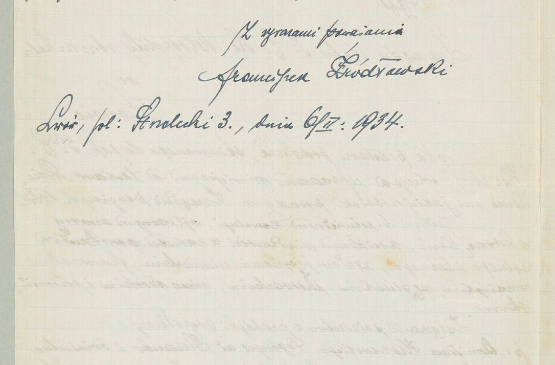 Zdjęcie nr 1062 dla obiektu archiwalnego: Korespondencja do Głównego Zarządu Dóbr Arcybiskupich za lata 1921-1938