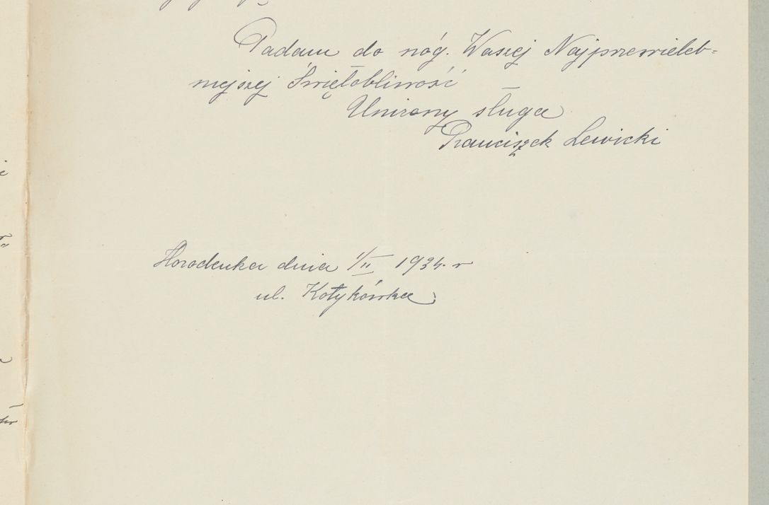 Zdjęcie nr 1051 dla obiektu archiwalnego: Korespondencja do Głównego Zarządu Dóbr Arcybiskupich za lata 1921-1938