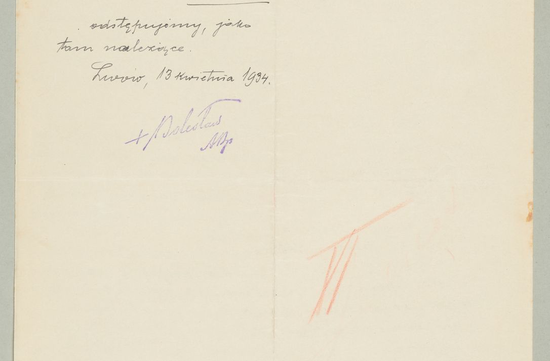 Zdjęcie nr 1018 dla obiektu archiwalnego: Korespondencja do Głównego Zarządu Dóbr Arcybiskupich za lata 1921-1938