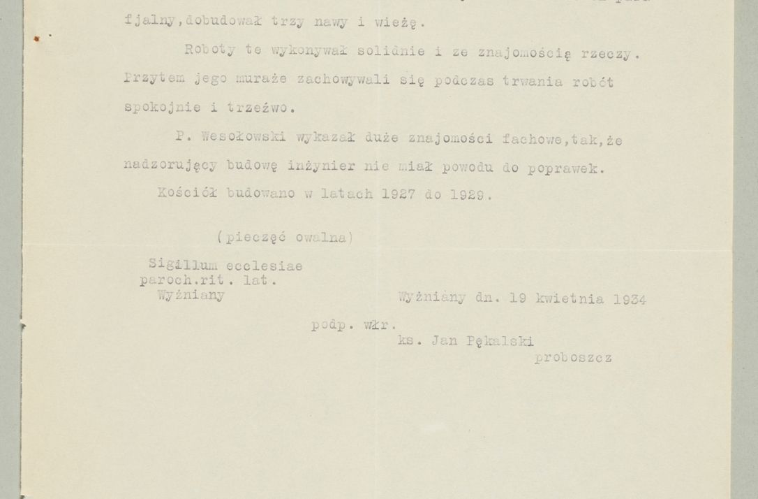 Zdjęcie nr 1007 dla obiektu archiwalnego: Korespondencja do Głównego Zarządu Dóbr Arcybiskupich za lata 1921-1938