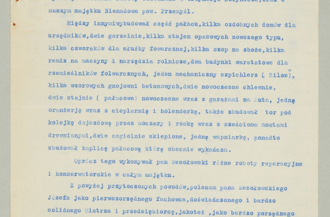 Zdjęcie nr 1001 dla obiektu archiwalnego: Korespondencja do Głównego Zarządu Dóbr Arcybiskupich za lata 1921-1938