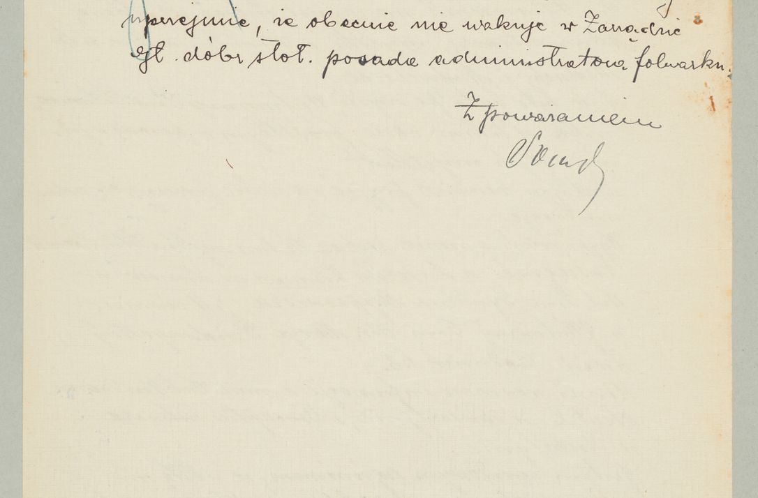 Zdjęcie nr 998 dla obiektu archiwalnego: Korespondencja do Głównego Zarządu Dóbr Arcybiskupich za lata 1921-1938