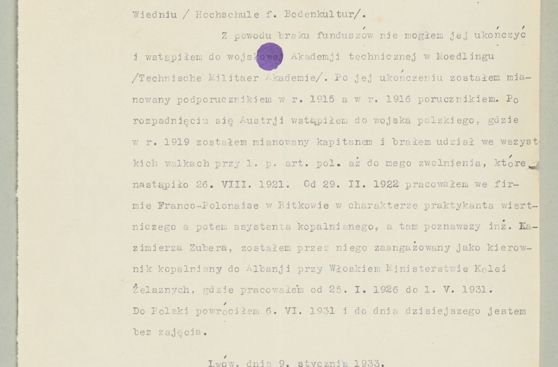 Zdjęcie nr 1448 dla obiektu archiwalnego: Korespondencja do Głównego Zarządu Dóbr Arcybiskupich za lata 1921-1938