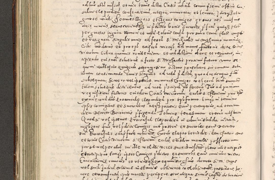 Zdjęcie nr 203 dla obiektu archiwalnego: Acta actorum causarum tam diffinitivarum quam interloquutoriarum sententiarum decretorum obligationum quietatorum constuorum pro reverendum coram Reverendo Domino Alberto Nininski Custode Sandecensis Canonico et Archipresbitero Viccarioque in Spiritualibus ac Officiali Generali Cracoviensis ad Annum Domini Millesimum Qumgentesimum Septuagentesimum Nonum cuius Judictio septima Pontificat SS. nostri Domini Gregory pp. tredecimi Anno septimo inchoantur faliciter