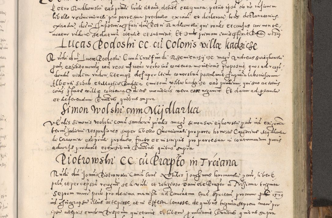Zdjęcie nr 200 dla obiektu archiwalnego: Acta actorum causarum tam diffinitivarum quam interloquutoriarum sententiarum decretorum obligationum quietatorum constuorum pro reverendum coram Reverendo Domino Alberto Nininski Custode Sandecensis Canonico et Archipresbitero Viccarioque in Spiritualibus ac Officiali Generali Cracoviensis ad Annum Domini Millesimum Qumgentesimum Septuagentesimum Nonum cuius Judictio septima Pontificat SS. nostri Domini Gregory pp. tredecimi Anno septimo inchoantur faliciter