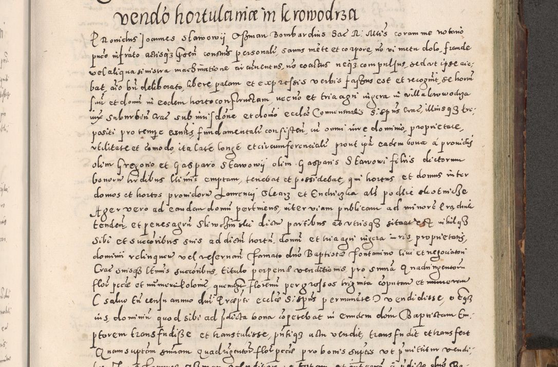Zdjęcie nr 196 dla obiektu archiwalnego: Acta actorum causarum tam diffinitivarum quam interloquutoriarum sententiarum decretorum obligationum quietatorum constuorum pro reverendum coram Reverendo Domino Alberto Nininski Custode Sandecensis Canonico et Archipresbitero Viccarioque in Spiritualibus ac Officiali Generali Cracoviensis ad Annum Domini Millesimum Qumgentesimum Septuagentesimum Nonum cuius Judictio septima Pontificat SS. nostri Domini Gregory pp. tredecimi Anno septimo inchoantur faliciter
