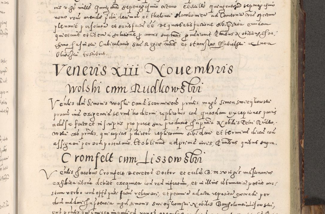 Zdjęcie nr 186 dla obiektu archiwalnego: Acta actorum causarum tam diffinitivarum quam interloquutoriarum sententiarum decretorum obligationum quietatorum constuorum pro reverendum coram Reverendo Domino Alberto Nininski Custode Sandecensis Canonico et Archipresbitero Viccarioque in Spiritualibus ac Officiali Generali Cracoviensis ad Annum Domini Millesimum Qumgentesimum Septuagentesimum Nonum cuius Judictio septima Pontificat SS. nostri Domini Gregory pp. tredecimi Anno septimo inchoantur faliciter