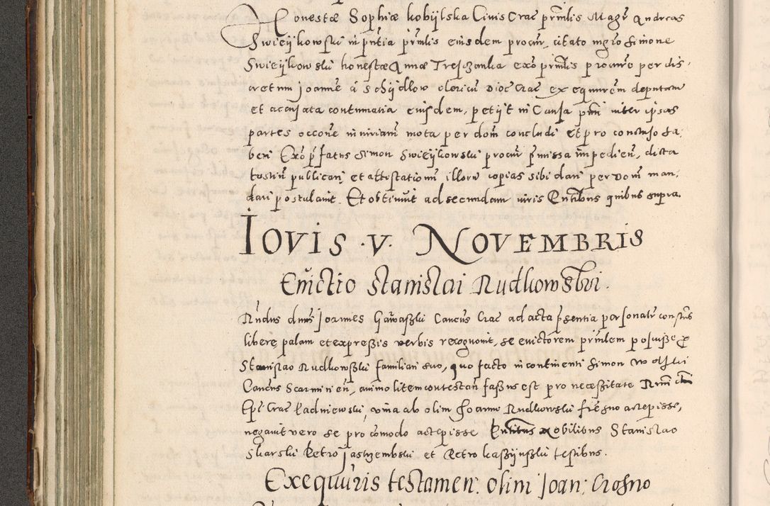 Zdjęcie nr 183 dla obiektu archiwalnego: Acta actorum causarum tam diffinitivarum quam interloquutoriarum sententiarum decretorum obligationum quietatorum constuorum pro reverendum coram Reverendo Domino Alberto Nininski Custode Sandecensis Canonico et Archipresbitero Viccarioque in Spiritualibus ac Officiali Generali Cracoviensis ad Annum Domini Millesimum Qumgentesimum Septuagentesimum Nonum cuius Judictio septima Pontificat SS. nostri Domini Gregory pp. tredecimi Anno septimo inchoantur faliciter