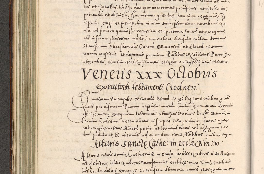Zdjęcie nr 181 dla obiektu archiwalnego: Acta actorum causarum tam diffinitivarum quam interloquutoriarum sententiarum decretorum obligationum quietatorum constuorum pro reverendum coram Reverendo Domino Alberto Nininski Custode Sandecensis Canonico et Archipresbitero Viccarioque in Spiritualibus ac Officiali Generali Cracoviensis ad Annum Domini Millesimum Qumgentesimum Septuagentesimum Nonum cuius Judictio septima Pontificat SS. nostri Domini Gregory pp. tredecimi Anno septimo inchoantur faliciter