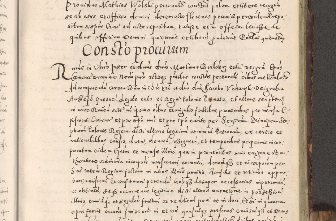 Zdjęcie nr 178 dla obiektu archiwalnego: Acta actorum causarum tam diffinitivarum quam interloquutoriarum sententiarum decretorum obligationum quietatorum constuorum pro reverendum coram Reverendo Domino Alberto Nininski Custode Sandecensis Canonico et Archipresbitero Viccarioque in Spiritualibus ac Officiali Generali Cracoviensis ad Annum Domini Millesimum Qumgentesimum Septuagentesimum Nonum cuius Judictio septima Pontificat SS. nostri Domini Gregory pp. tredecimi Anno septimo inchoantur faliciter