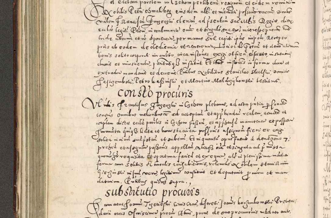 Zdjęcie nr 173 dla obiektu archiwalnego: Acta actorum causarum tam diffinitivarum quam interloquutoriarum sententiarum decretorum obligationum quietatorum constuorum pro reverendum coram Reverendo Domino Alberto Nininski Custode Sandecensis Canonico et Archipresbitero Viccarioque in Spiritualibus ac Officiali Generali Cracoviensis ad Annum Domini Millesimum Qumgentesimum Septuagentesimum Nonum cuius Judictio septima Pontificat SS. nostri Domini Gregory pp. tredecimi Anno septimo inchoantur faliciter