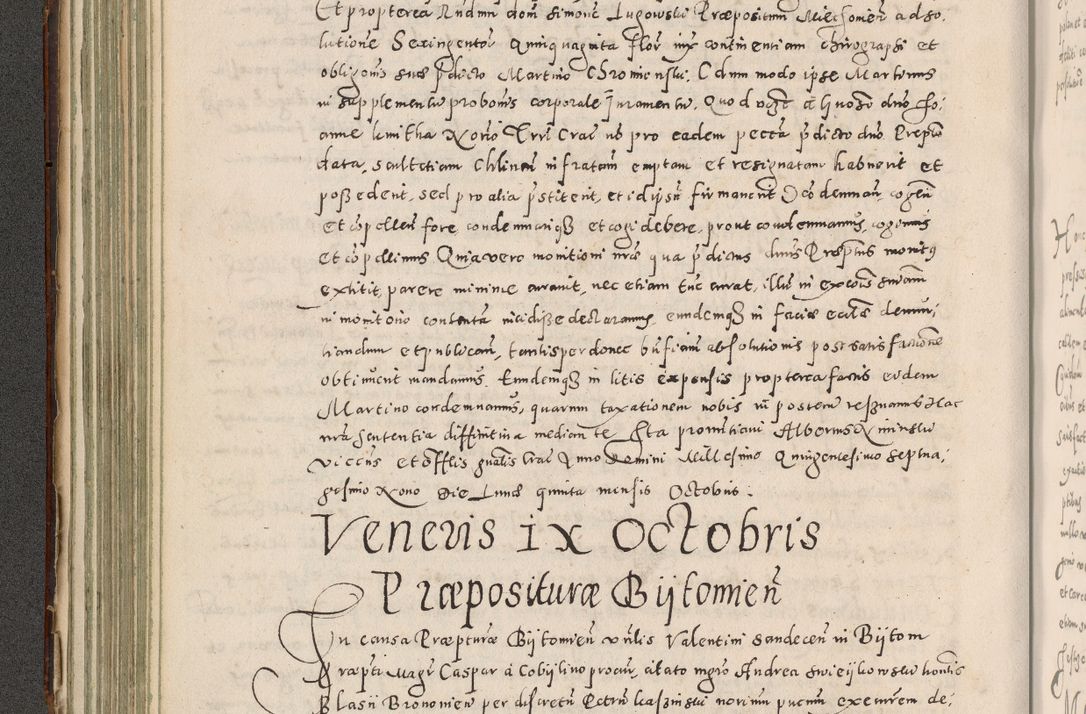 Zdjęcie nr 169 dla obiektu archiwalnego: Acta actorum causarum tam diffinitivarum quam interloquutoriarum sententiarum decretorum obligationum quietatorum constuorum pro reverendum coram Reverendo Domino Alberto Nininski Custode Sandecensis Canonico et Archipresbitero Viccarioque in Spiritualibus ac Officiali Generali Cracoviensis ad Annum Domini Millesimum Qumgentesimum Septuagentesimum Nonum cuius Judictio septima Pontificat SS. nostri Domini Gregory pp. tredecimi Anno septimo inchoantur faliciter