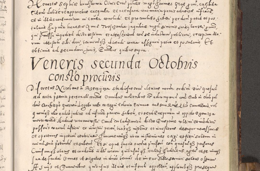 Zdjęcie nr 166 dla obiektu archiwalnego: Acta actorum causarum tam diffinitivarum quam interloquutoriarum sententiarum decretorum obligationum quietatorum constuorum pro reverendum coram Reverendo Domino Alberto Nininski Custode Sandecensis Canonico et Archipresbitero Viccarioque in Spiritualibus ac Officiali Generali Cracoviensis ad Annum Domini Millesimum Qumgentesimum Septuagentesimum Nonum cuius Judictio septima Pontificat SS. nostri Domini Gregory pp. tredecimi Anno septimo inchoantur faliciter