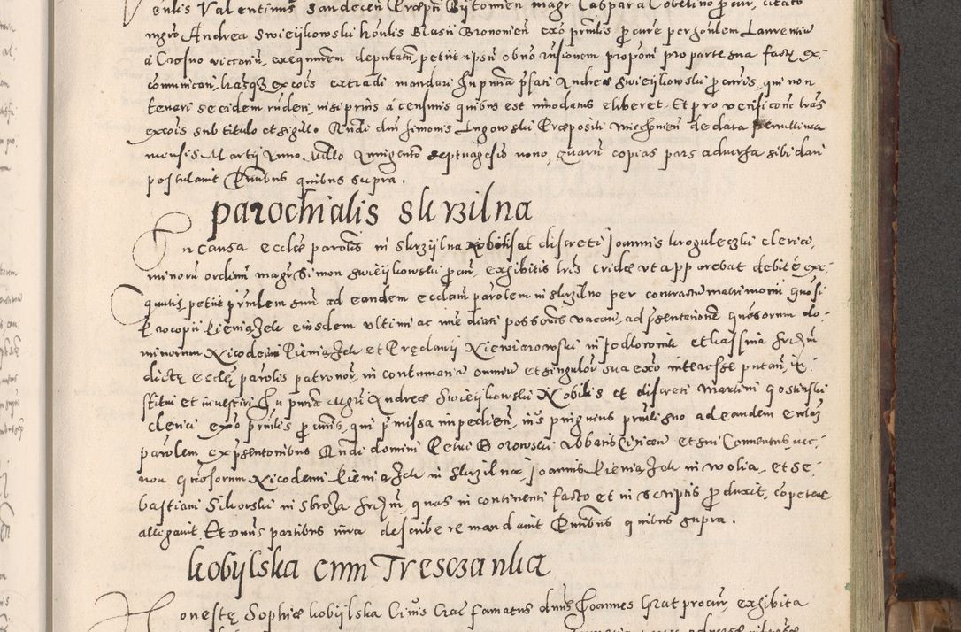 Zdjęcie nr 156 dla obiektu archiwalnego: Acta actorum causarum tam diffinitivarum quam interloquutoriarum sententiarum decretorum obligationum quietatorum constuorum pro reverendum coram Reverendo Domino Alberto Nininski Custode Sandecensis Canonico et Archipresbitero Viccarioque in Spiritualibus ac Officiali Generali Cracoviensis ad Annum Domini Millesimum Qumgentesimum Septuagentesimum Nonum cuius Judictio septima Pontificat SS. nostri Domini Gregory pp. tredecimi Anno septimo inchoantur faliciter