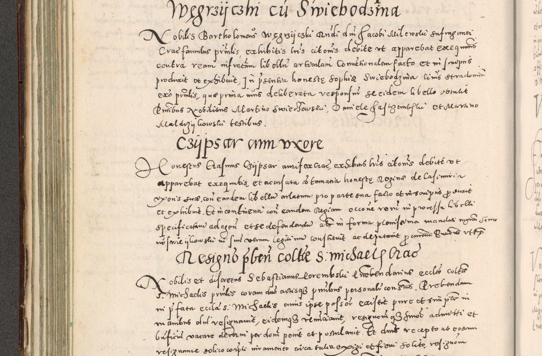 Zdjęcie nr 157 dla obiektu archiwalnego: Acta actorum causarum tam diffinitivarum quam interloquutoriarum sententiarum decretorum obligationum quietatorum constuorum pro reverendum coram Reverendo Domino Alberto Nininski Custode Sandecensis Canonico et Archipresbitero Viccarioque in Spiritualibus ac Officiali Generali Cracoviensis ad Annum Domini Millesimum Qumgentesimum Septuagentesimum Nonum cuius Judictio septima Pontificat SS. nostri Domini Gregory pp. tredecimi Anno septimo inchoantur faliciter