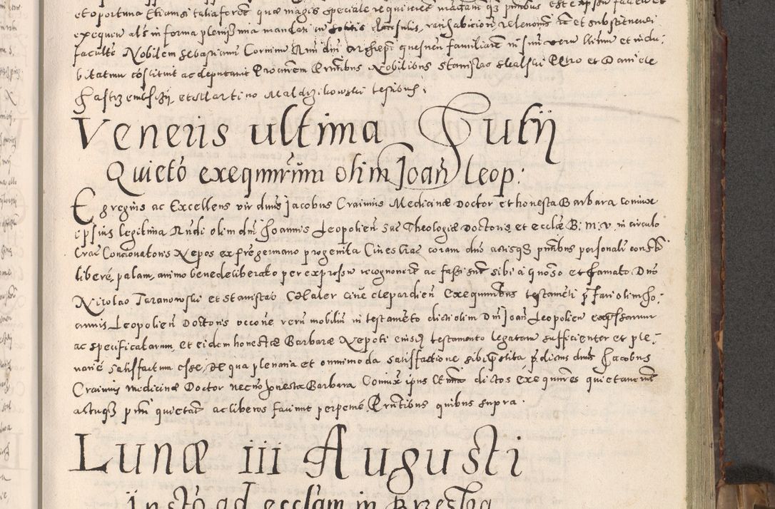 Zdjęcie nr 150 dla obiektu archiwalnego: Acta actorum causarum tam diffinitivarum quam interloquutoriarum sententiarum decretorum obligationum quietatorum constuorum pro reverendum coram Reverendo Domino Alberto Nininski Custode Sandecensis Canonico et Archipresbitero Viccarioque in Spiritualibus ac Officiali Generali Cracoviensis ad Annum Domini Millesimum Qumgentesimum Septuagentesimum Nonum cuius Judictio septima Pontificat SS. nostri Domini Gregory pp. tredecimi Anno septimo inchoantur faliciter