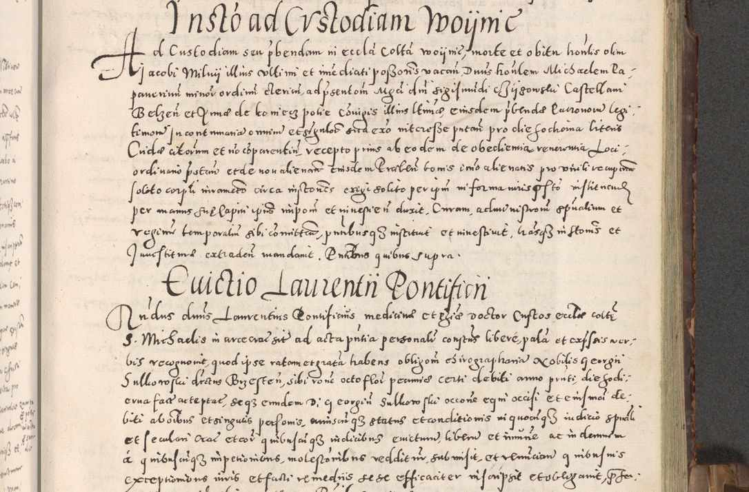 Zdjęcie nr 142 dla obiektu archiwalnego: Acta actorum causarum tam diffinitivarum quam interloquutoriarum sententiarum decretorum obligationum quietatorum constuorum pro reverendum coram Reverendo Domino Alberto Nininski Custode Sandecensis Canonico et Archipresbitero Viccarioque in Spiritualibus ac Officiali Generali Cracoviensis ad Annum Domini Millesimum Qumgentesimum Septuagentesimum Nonum cuius Judictio septima Pontificat SS. nostri Domini Gregory pp. tredecimi Anno septimo inchoantur faliciter