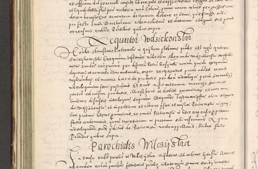 Zdjęcie nr 143 dla obiektu archiwalnego: Acta actorum causarum tam diffinitivarum quam interloquutoriarum sententiarum decretorum obligationum quietatorum constuorum pro reverendum coram Reverendo Domino Alberto Nininski Custode Sandecensis Canonico et Archipresbitero Viccarioque in Spiritualibus ac Officiali Generali Cracoviensis ad Annum Domini Millesimum Qumgentesimum Septuagentesimum Nonum cuius Judictio septima Pontificat SS. nostri Domini Gregory pp. tredecimi Anno septimo inchoantur faliciter