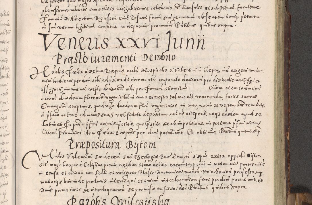 Zdjęcie nr 136 dla obiektu archiwalnego: Acta actorum causarum tam diffinitivarum quam interloquutoriarum sententiarum decretorum obligationum quietatorum constuorum pro reverendum coram Reverendo Domino Alberto Nininski Custode Sandecensis Canonico et Archipresbitero Viccarioque in Spiritualibus ac Officiali Generali Cracoviensis ad Annum Domini Millesimum Qumgentesimum Septuagentesimum Nonum cuius Judictio septima Pontificat SS. nostri Domini Gregory pp. tredecimi Anno septimo inchoantur faliciter