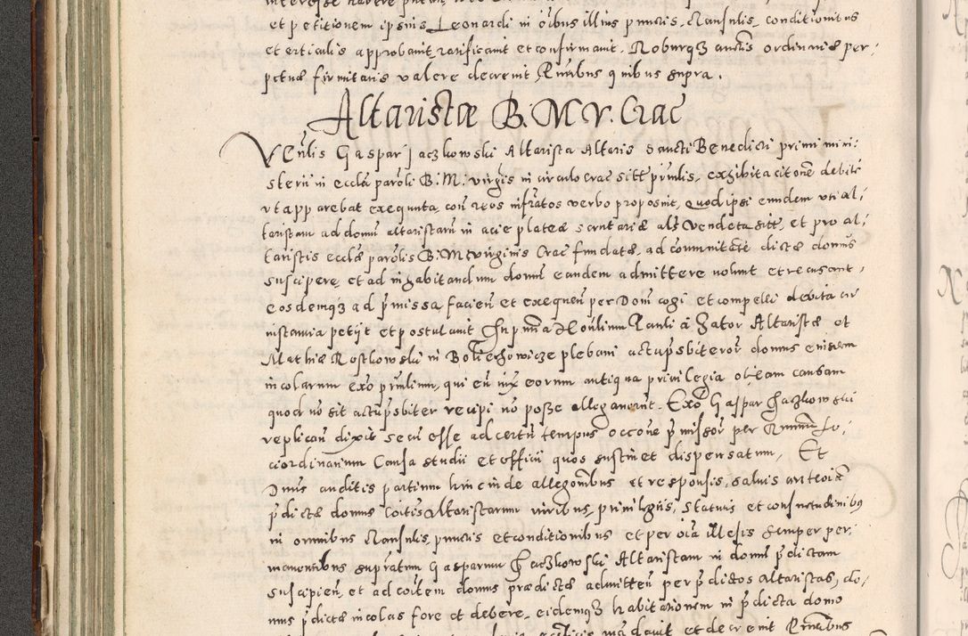 Zdjęcie nr 137 dla obiektu archiwalnego: Acta actorum causarum tam diffinitivarum quam interloquutoriarum sententiarum decretorum obligationum quietatorum constuorum pro reverendum coram Reverendo Domino Alberto Nininski Custode Sandecensis Canonico et Archipresbitero Viccarioque in Spiritualibus ac Officiali Generali Cracoviensis ad Annum Domini Millesimum Qumgentesimum Septuagentesimum Nonum cuius Judictio septima Pontificat SS. nostri Domini Gregory pp. tredecimi Anno septimo inchoantur faliciter