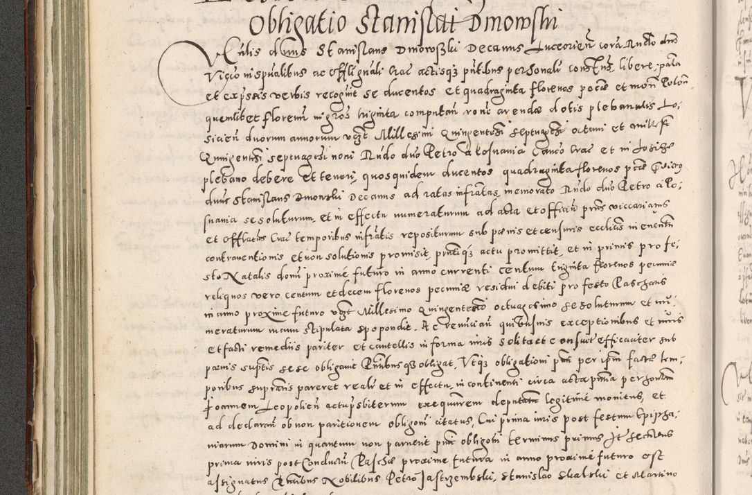 Zdjęcie nr 135 dla obiektu archiwalnego: Acta actorum causarum tam diffinitivarum quam interloquutoriarum sententiarum decretorum obligationum quietatorum constuorum pro reverendum coram Reverendo Domino Alberto Nininski Custode Sandecensis Canonico et Archipresbitero Viccarioque in Spiritualibus ac Officiali Generali Cracoviensis ad Annum Domini Millesimum Qumgentesimum Septuagentesimum Nonum cuius Judictio septima Pontificat SS. nostri Domini Gregory pp. tredecimi Anno septimo inchoantur faliciter